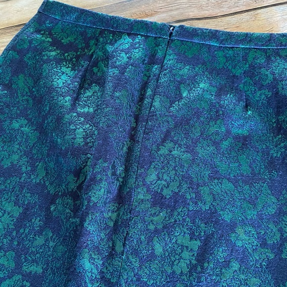 J. Crew Factory Green & Navy No. 2 Pencil Skirt SIze 4 - Picture 9 of 9